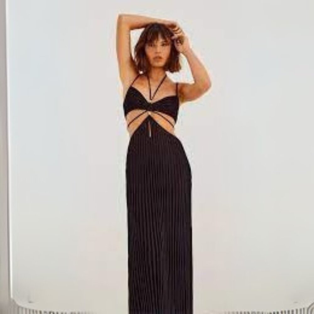 SOVERE ABICUS KNIT DRESS - BLACK